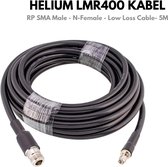 Helium Antennekabel - LMR 400 / lmr400 - 5 meter - Low Loss Cabel - Helium Miner Kabel - Lora - N-Female naar RP SMA Male