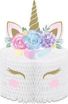 Tafeldecoratie - eenhoorn - unicorn - Centerpiece - Feestdecoratie - kinderfeest