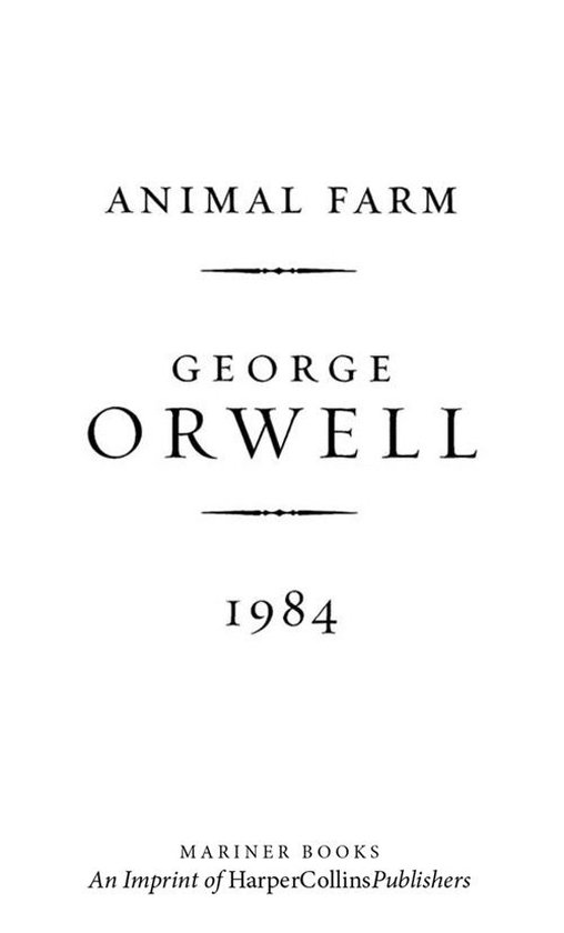 Animal Farm and 1984
