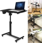 Supremium Opvouwbare computertafel | Laptopbureau | Draagbaar | Draaibaar | Computerbureau | Tafel | Studietafel |Staand bureau | Kantoor | Home | Meubels | Laptopwerkstation