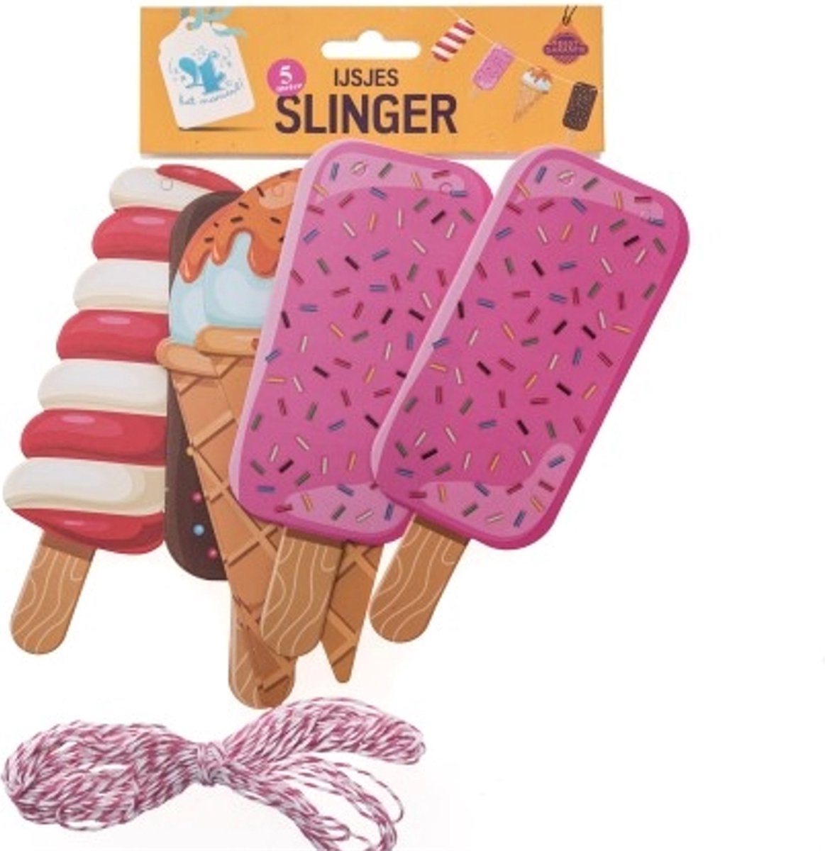 Slinger ijsjes 4 soorten 5m