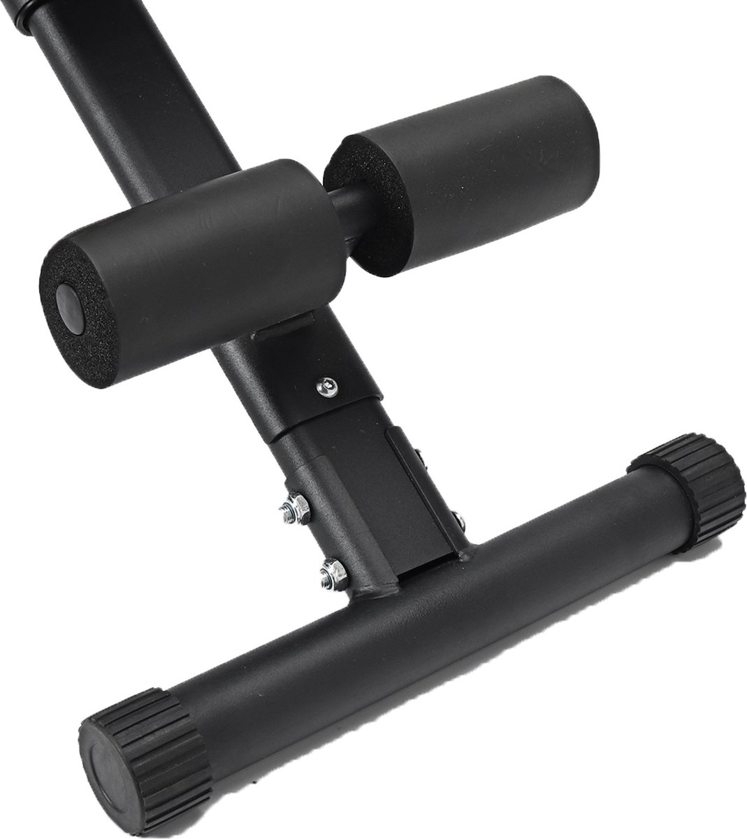 SONGMICS SWB803R01 Halterbank, trainingsbank, inklapbaar, kantelbare rugleuning, in hoogte verstelbare zitting, geen montage nodig, voor hometraining, met 1 hoofdsteun, halteroefeningen, zwart-rood