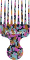 AfriEssence Speckle Afro Kam | Afro kam - Krullend Haar – Volume – Curly Hair - Wide Comb – Acetaat – Krullend Haar – Detangling Shower Comb - Afro Haar Verzorging | Divers