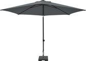 Ronde Parasol Elba Madison 300 cm Grijs | Kantelbare parasol rond van topkwaliteit