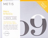 Metis Hair & Nails 09 Curepack suppléments et vitamines – Suppléments capillaires efficaces – Moins de perte de cheveux – Cheveux plus volumineux et plus forts – Ongles plus forts – cheveux plus sains – 204 gélules