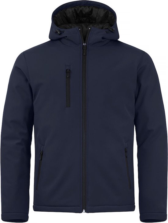 Clique Padded sweat à capuche softshell marine foncé m
