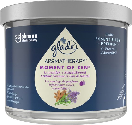 Glade - Aromatherapy - Geurkaars Moment Of Zen - 260G