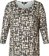 ES&SY Nanja Jersey Shirt - Black Multi Colour - maat 36
