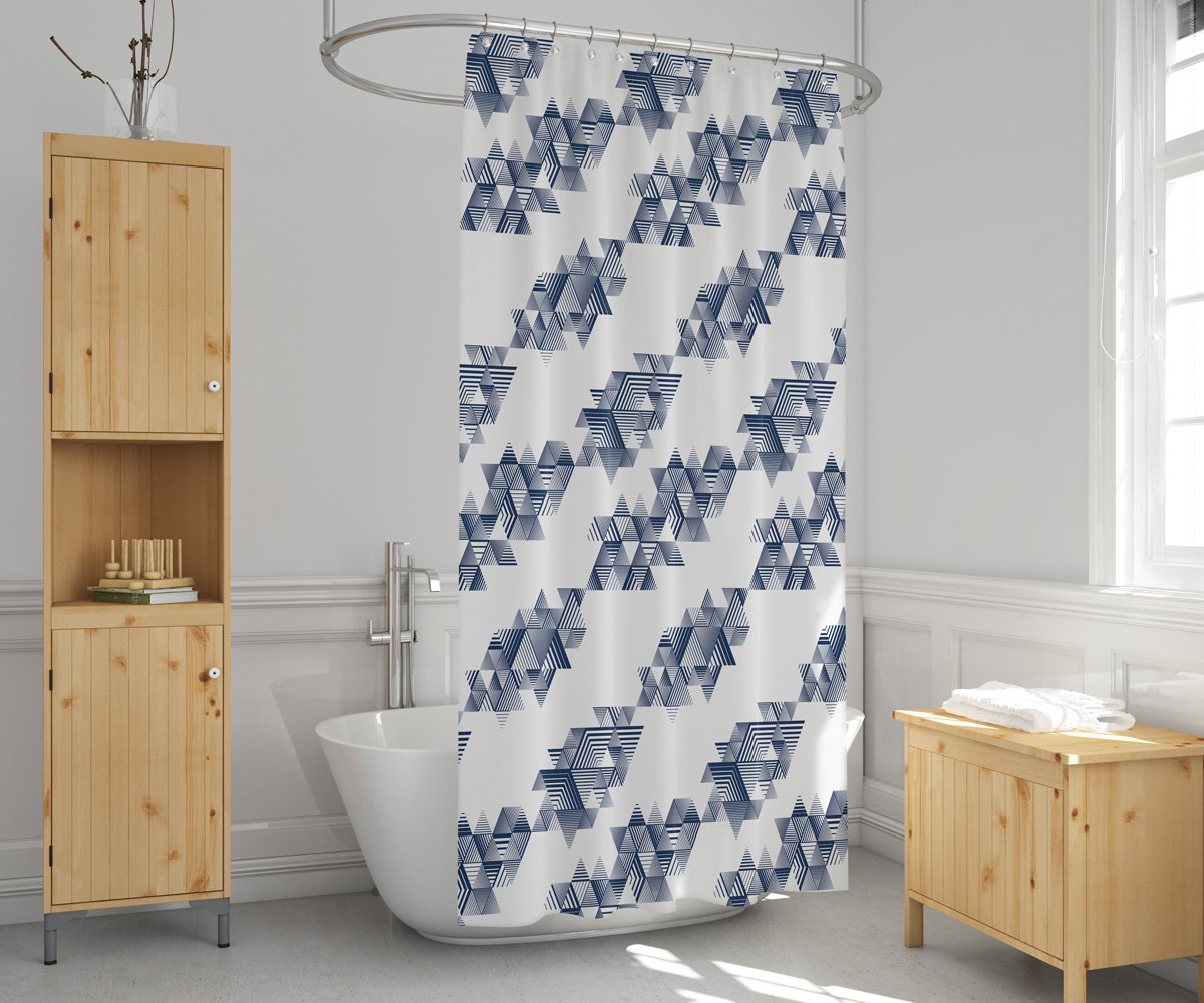 Zethome - Douchegordijn 180x200 cm - Polyester - Badkamer Gordijn - Shower Curtain - Waterdicht - Sneldrogend en Anti Schimmel -Wasbaar en Duurzaam - 1619