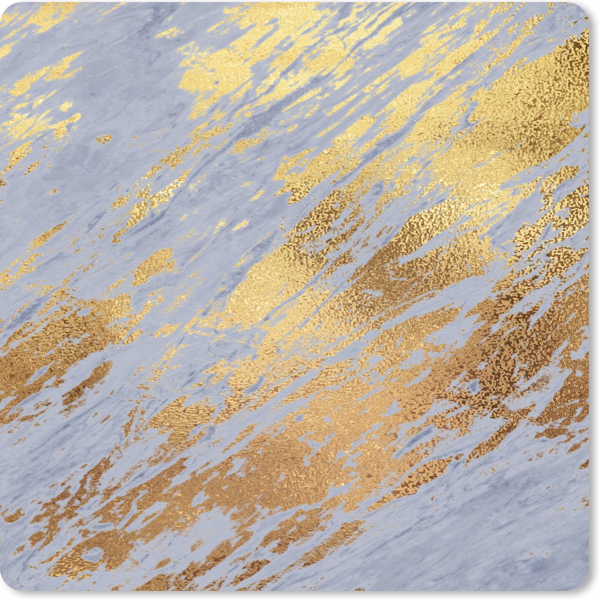 Muismat 30x30 cm - Mousepad Marmer - Goud - Patronen - Muismatten