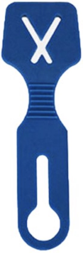 Support sac à caca silicone - Pince sac caca - poubelle - bleu