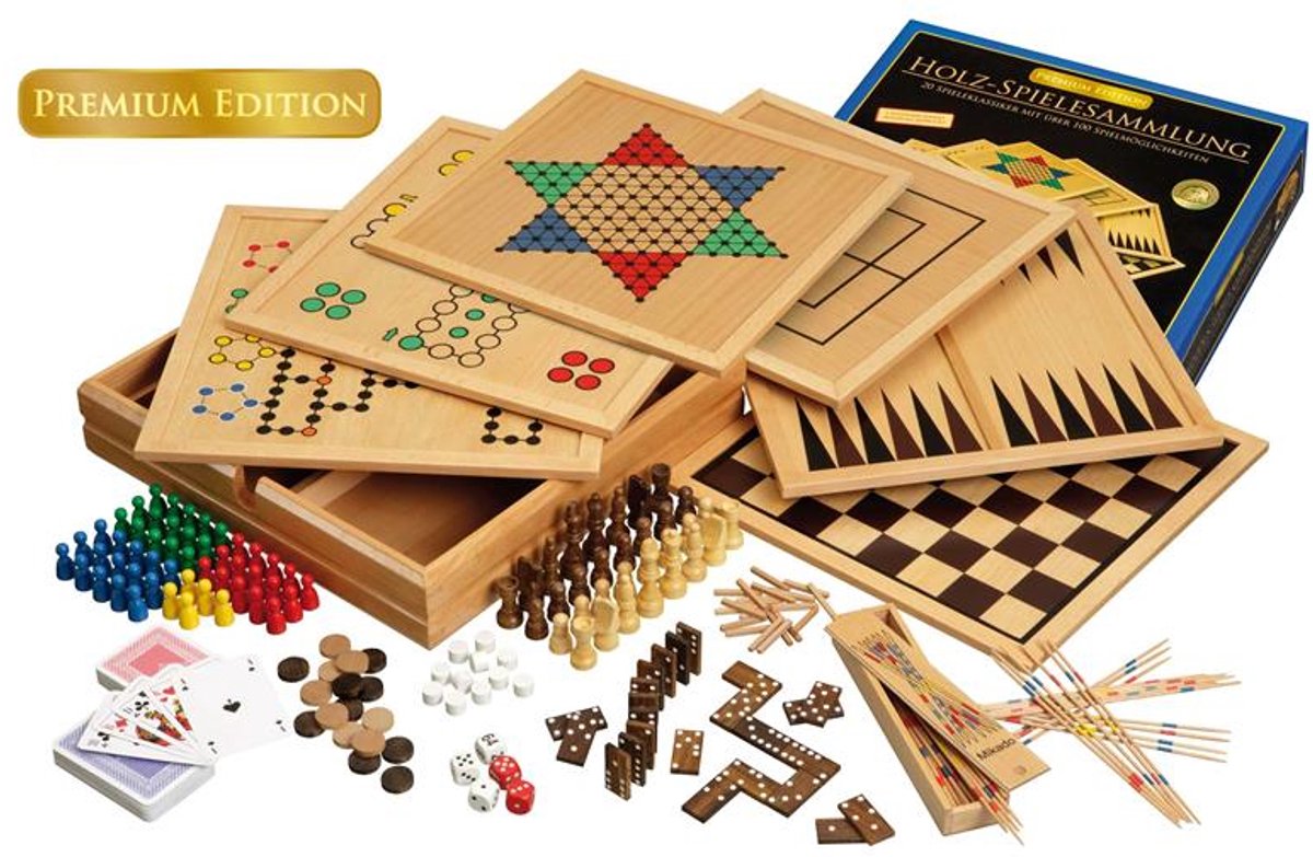Philos houten game set compendium 100 - premium