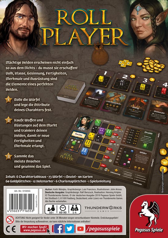 Thumbnail van een extra afbeelding van het spel Pegasus Spiele 51305G bordspel Board game Role-playing