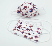 Spiderman | Kind ffp2 | mondmasker kind |mondmasker kinderen wegwerp |mondkapje kind | Wit | Wegwerp Mondkapjes | 120 Stuks - Per 10 stuks Verpakt