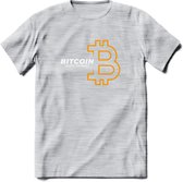 Bitcoin - Crypto T-Shirt Kleding Cadeau | Dames / Heren / Unisex | Bitcoin / Ethereum shirt | Grappig Verjaardag kado | Tshirt Met Print  Prijs - Licht Grijs - Gemaleerd - XL