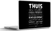 Laptop sticker - 15.6 inch - Thuis - Spreuken - Hartje