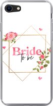 Geschikt voor iPhone 7 hoesje - Huwelijk - 'Bride to be' - Quotes - Spreuken - Siliconen Telefoonhoesje