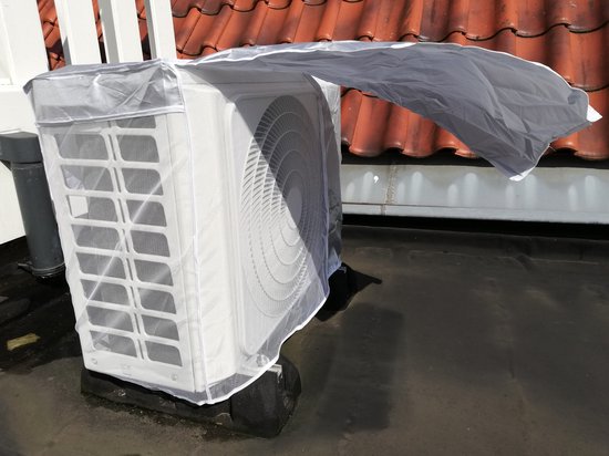 Afdekhoes met ventilatieflap voor airco buitenunit afmeting 80x30x57 cm  'all year... | bol.com