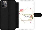 Bookcase Geschikt voor iPhone 11 Pro Max telefoonhoesje - Quotes - 'Groom to be' - Bloemen - Spreuken - Met vakjes - Wallet case met magneetsluiting