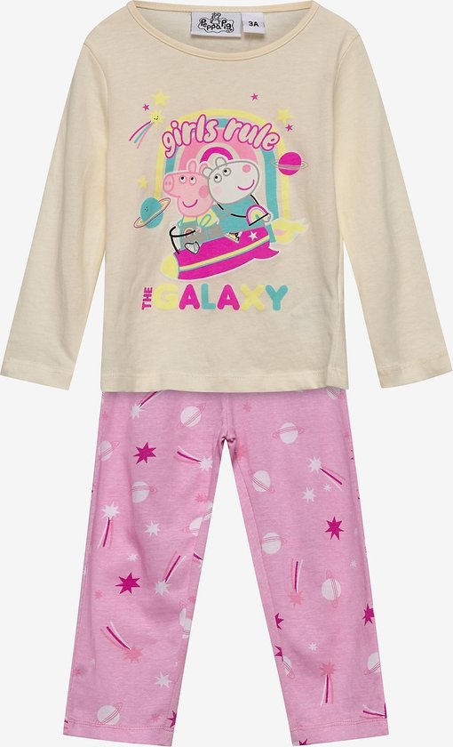 Peppa Pig Pyjama Fille Manches Longues - Pyjama Enfant Peppa George Evie Hiver