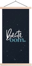 Porte-affiche avec affiche - Affiche scolaire - Citations - 'Cher oncle' - Proverbes - 90x180 cm - lattes vierges