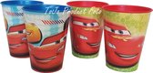 Disney Cars - bekers - stapelbekers - limonadebekers - rood - blauw - kunststof - McQueen - 2 designs - 4 stuks