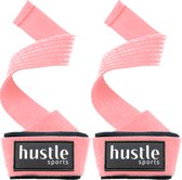 hustle - Roze Lifting Straps - met Padding en Anti-slip - Padded - Lifting Grips/Hooks - Deadlift Straps - Voor Fitness