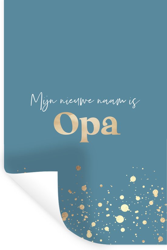 Muurstickers - Sticker Folie - Quotes - Goud - Spreuken - 'Mijn nieuwe ...