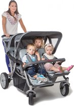 Childwheels Vierling buggy - Two By Two - zwart CWTB2 | bol.com