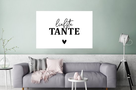 Affiche Proverbes - Citations - 'Dearest tante' - 120x80 cm