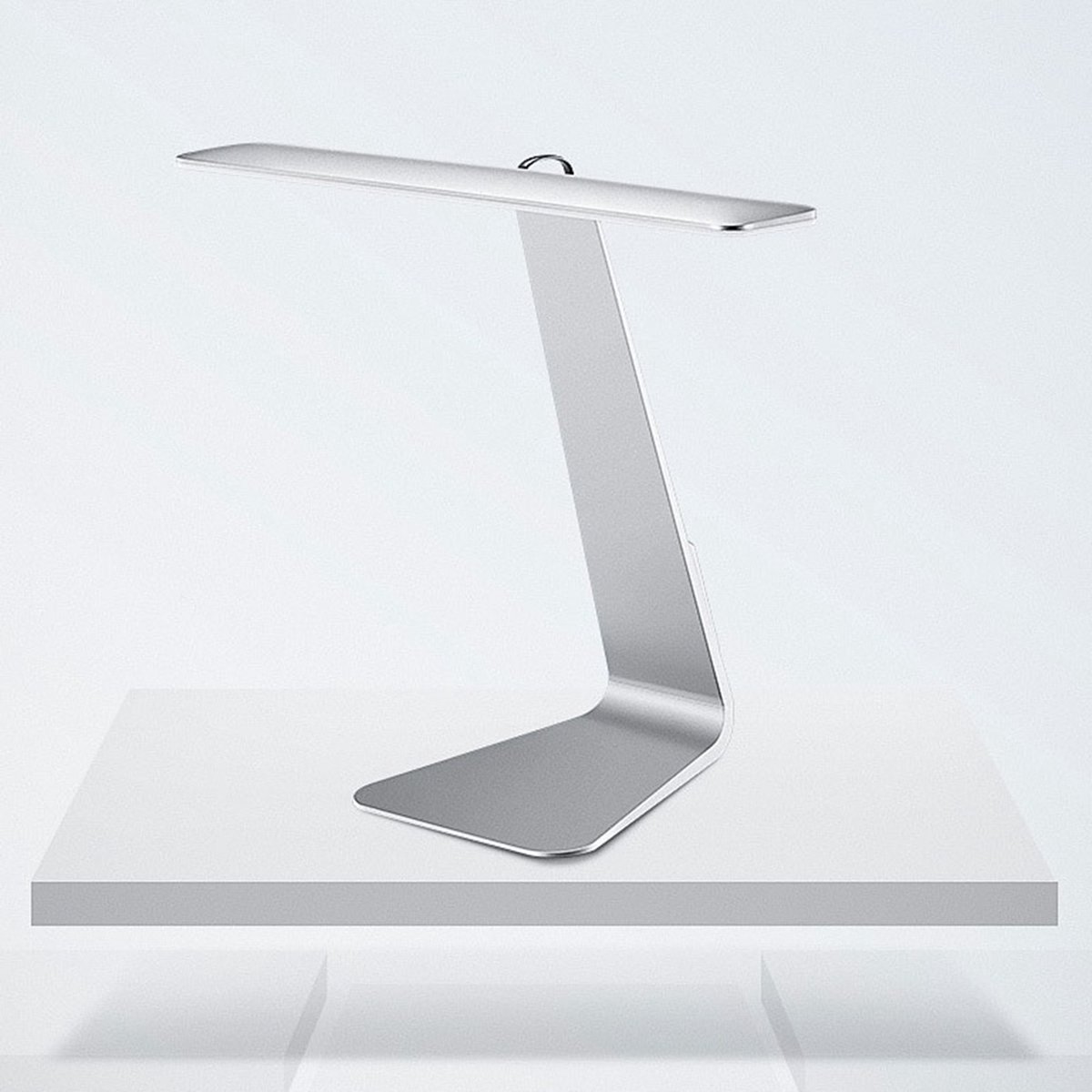 DW4Trading Bureaulamp Led Verlichting - 3 Standen - Draadloos - Mac Style - Zilver