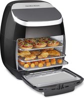 Hamilton Beach Digitale Airfryer/Oven van 11 L met Draaispit en Roterend Mandje