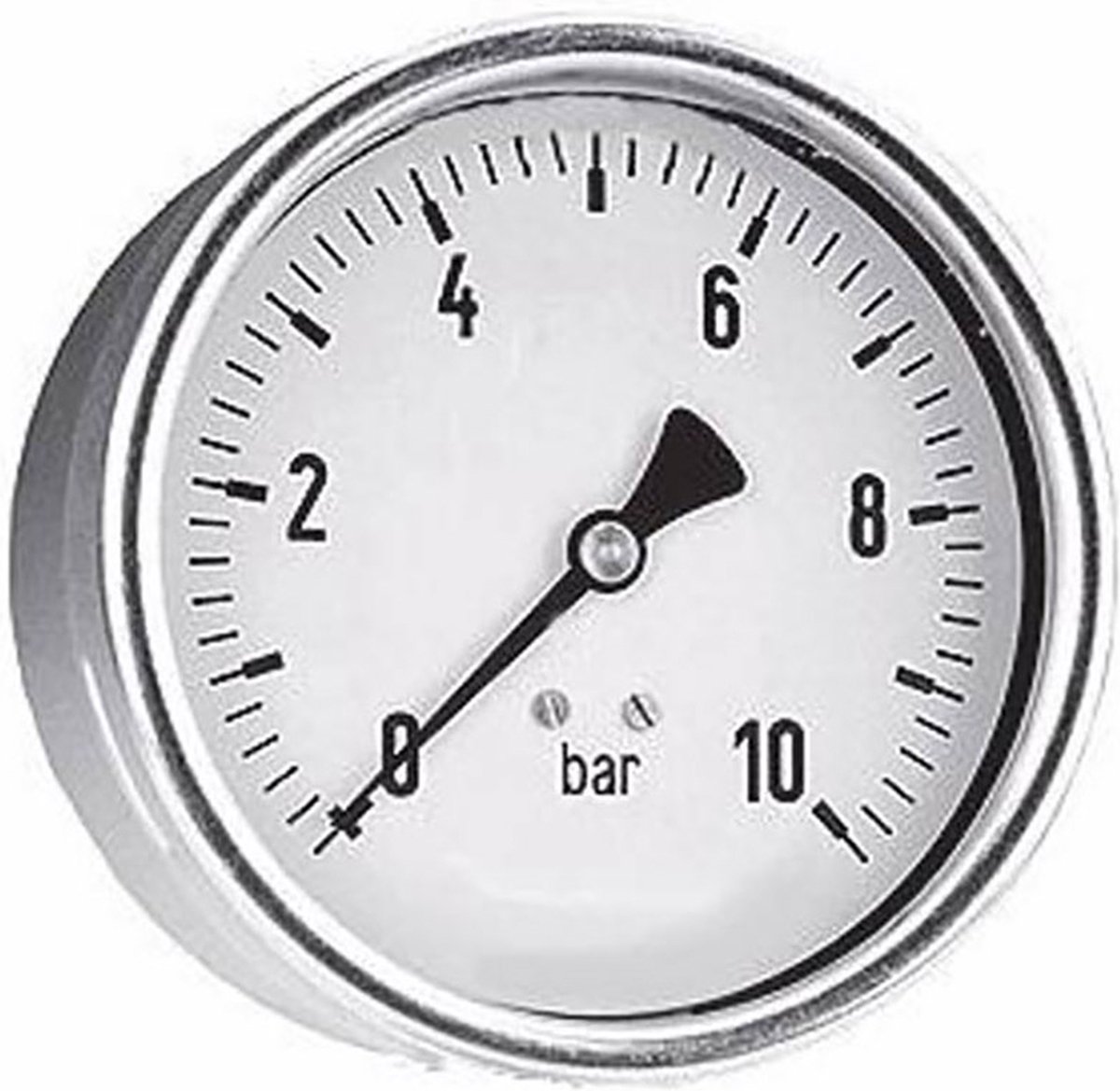Overig Manometer stalen kast 63 mm achteraansluiting 1/4"