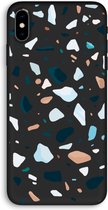 CaseCompany® - iPhone XS Max hoesje - Terrazzo N°13 - 100% Biologisch Afbreekbaar - Duurzaam - Biodegradable Soft Case - Milieuvriendelijke Print op Achterkant - Zwarte Zijkanten - Beschermin