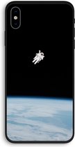 Case Company® - iPhone X hoesje - Alone in Space - 100% Biologisch Afbreekbaar - Duurzaam - Biodegradable Soft Case - Milieuvriendelijke Print op Achterkant - Zwarte Zijkanten - Bescherming O