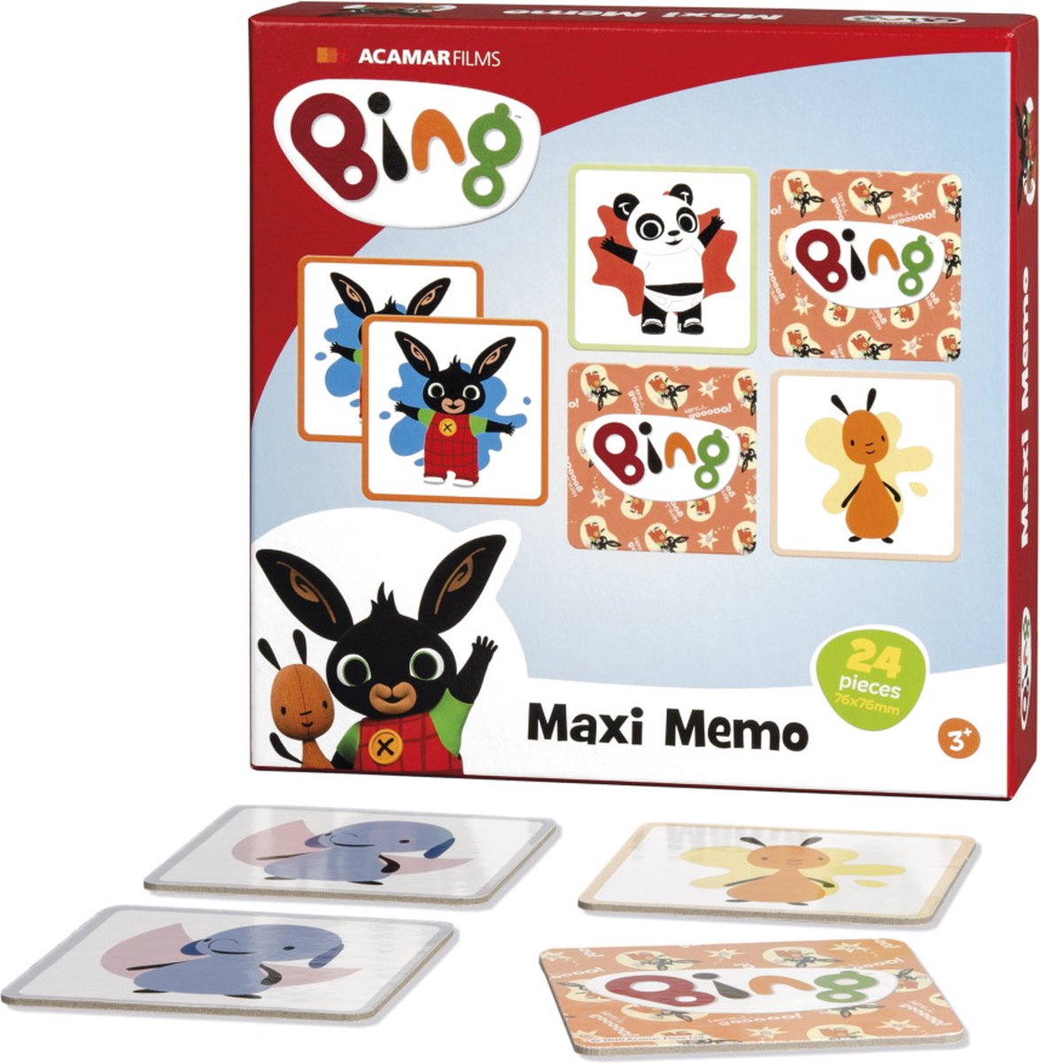 Bing maxi memo spelletje met extra grote kaarten - educatief speelgoed - junior geheugenspel - vanaf 3 jaar - Bambolino Toys cadeau tip — afbeelding 2