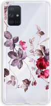 Case Company® - Galaxy A71 hoesje - Mooie bloemen - Soft Case / Cover - Bescherming aan alle Kanten - Zijkanten Transparant - Bescherming Over de Schermrand - Back Cover
