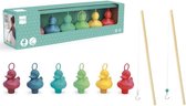 Scratch Active Play: KERMISEENDEN-SET 'KORAALRIF' met 6 eendjes & 2 hengels, in doos 50x9x12cm, de kleurencombinatie kan wijzigen, 3+