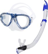 Seac | Snorkelset | Fox | transparant silicone | Metaal Blauw