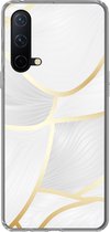 Coque OnePlus Nord CE 5G - Motif abstrait avec lignes dorées - Siliconen