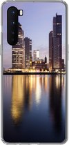 Geschikt voor OnePlus Nord hoesje - Rotterdam - Water - Wolkenkrabber - Siliconen Telefoonhoesje
