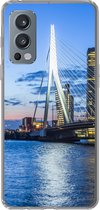 Geschikt voor OnePlus Nord 2 5G hoesje - Rotterdam - Water - Skyline - Siliconen Telefoonhoesje