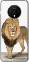 Geschikt voor OnePlus 7T hoesje - Jongens - Leeuw - Dieren - Kinderen - Meisjes - Siliconen Telefoonhoesje