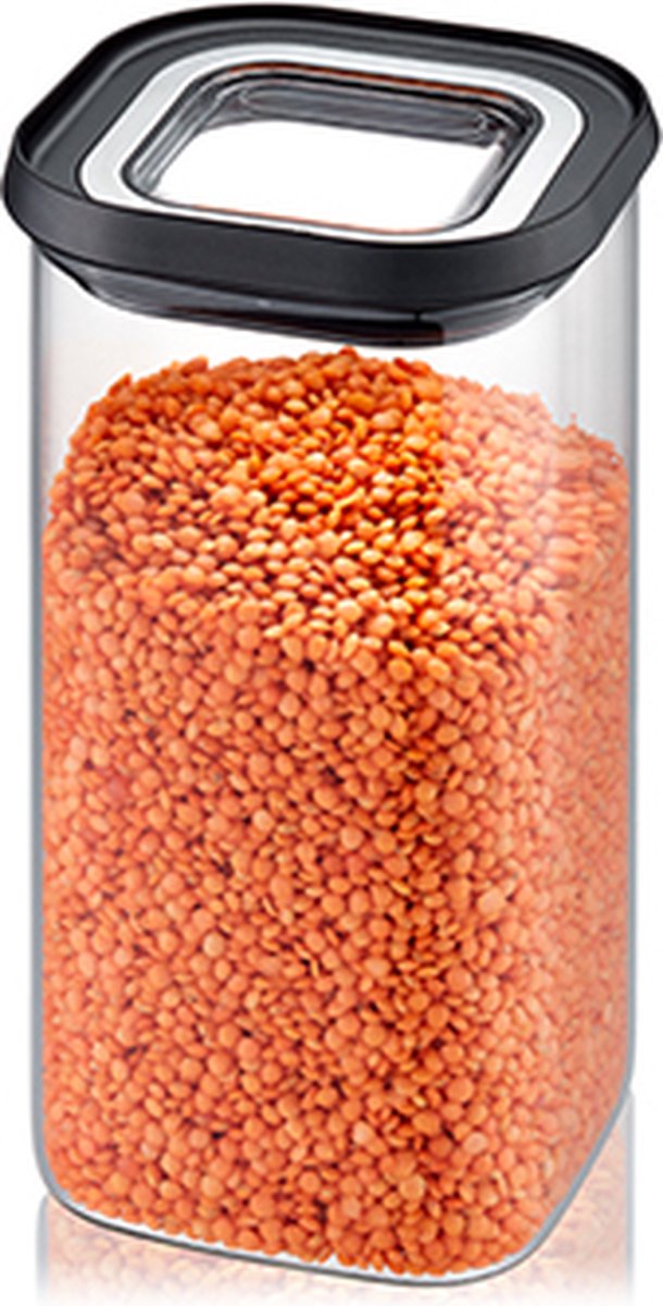 GEFU Vershoudbak PANTRY - vierkant - 1400ml - glas