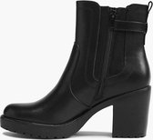 graceland Zwarte chelsea boot blokhak - Maat 40