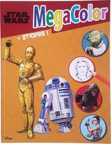 Star Wars kleurboekje met stickers - Multicolor - Kleurboek - Papier - +- 60 pagina's