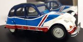 Citroën 2CV Basket 1976 (Blauw/wit) (9cm) 1:43 Vitesse - Modelauto - Schaalmodel - Miniatuur auto