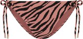 Beachlife Rose Zebra strik bikinibroekje - dames - Maat 42