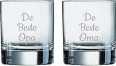 Gegraveerde Whiskeyglas 20cl De Beste Opa-De Beste Oma