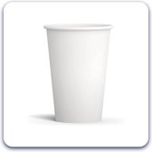 Witte kartonnen koffiebekers – Papieren beker – Wegwerp drinkbeker – To-go cups – Kartonnen koffiebekers – Koffiebekers to go – Kartonnen wegwerp bekers – 180 ml – 300 bekers
